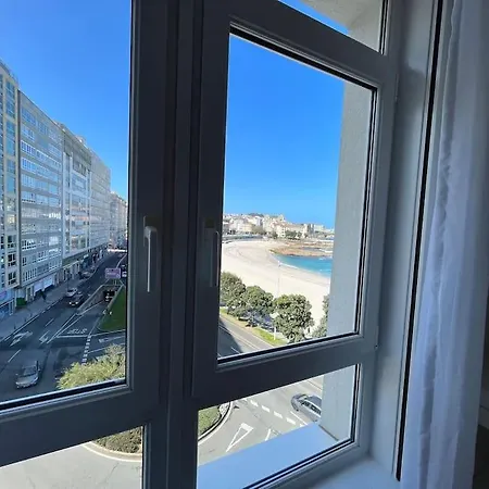 Primera Linea De Playa De Riazor Apartamento