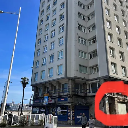 Primera Linea De Playa De Riazor Apartamento