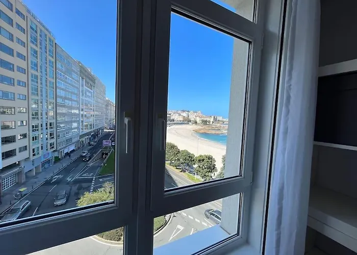 Primera Linea De Playa De Riazor Apartamento