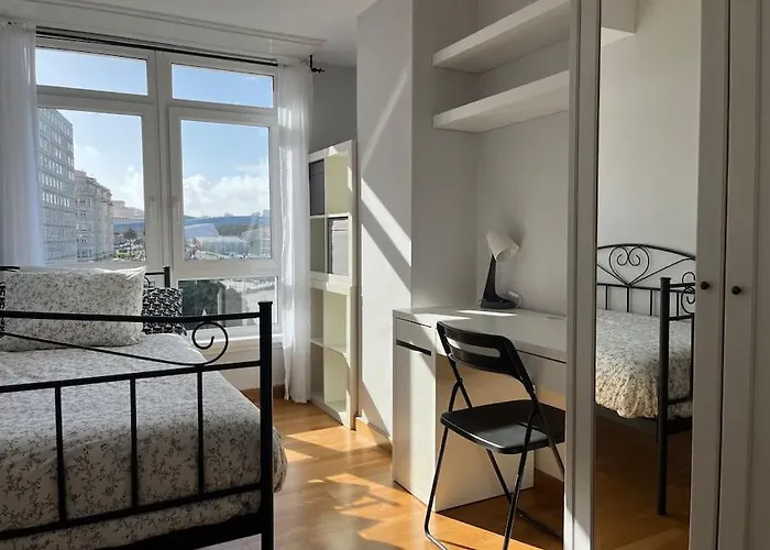 Primera Linea De Playa De Riazor Apartamento *