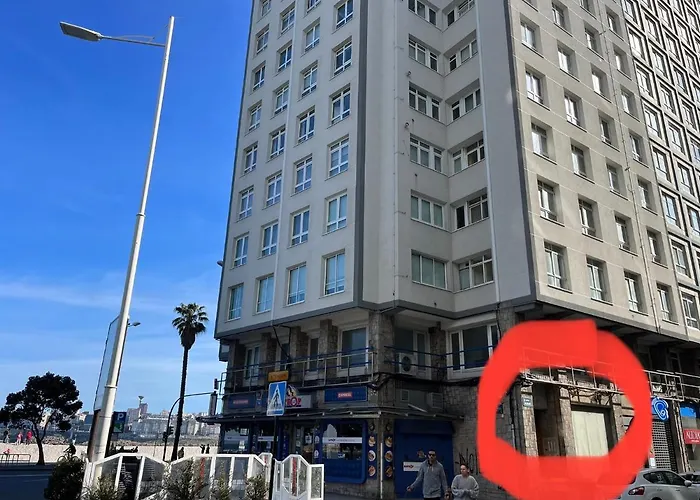 Primera Linea De Playa De Riazor Apartamento