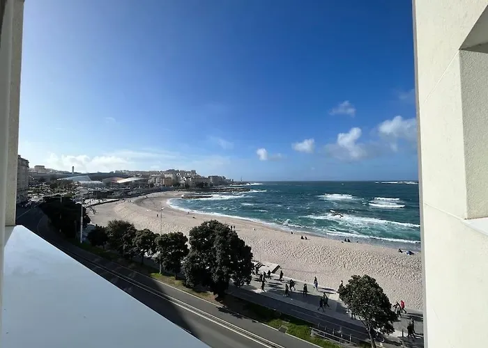 Apartamento Primera Linea De Playa De Riazor A Coruña